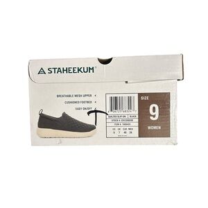 Staheekum Women's Black Quilted Slip-On Shoes - Size 9